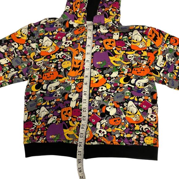 Disney Parks 2022 Youth Halloween Mickey and Friends Full Zip Hoodie Size M - Picture 9 of 10